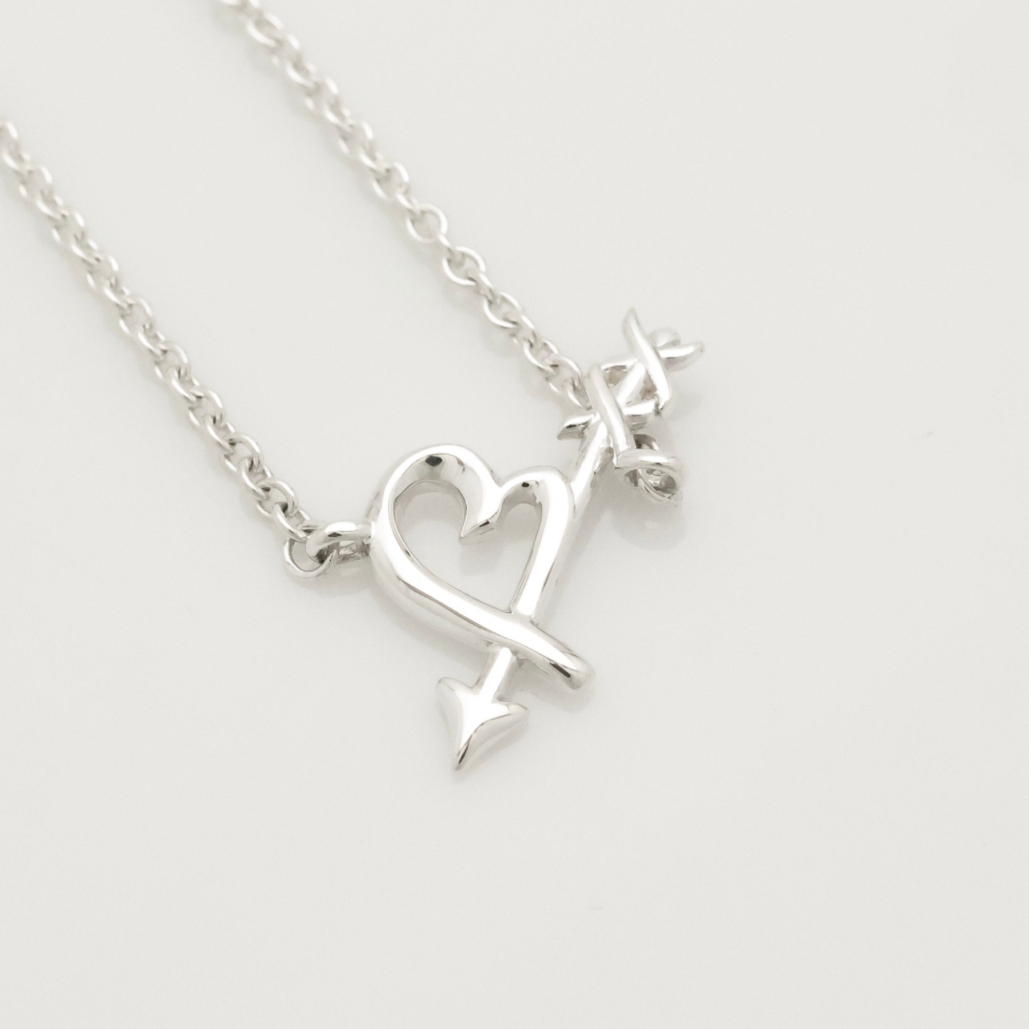 Tiffany & Co. Loving Heart Arrow Bracelet Sterling Silver 925