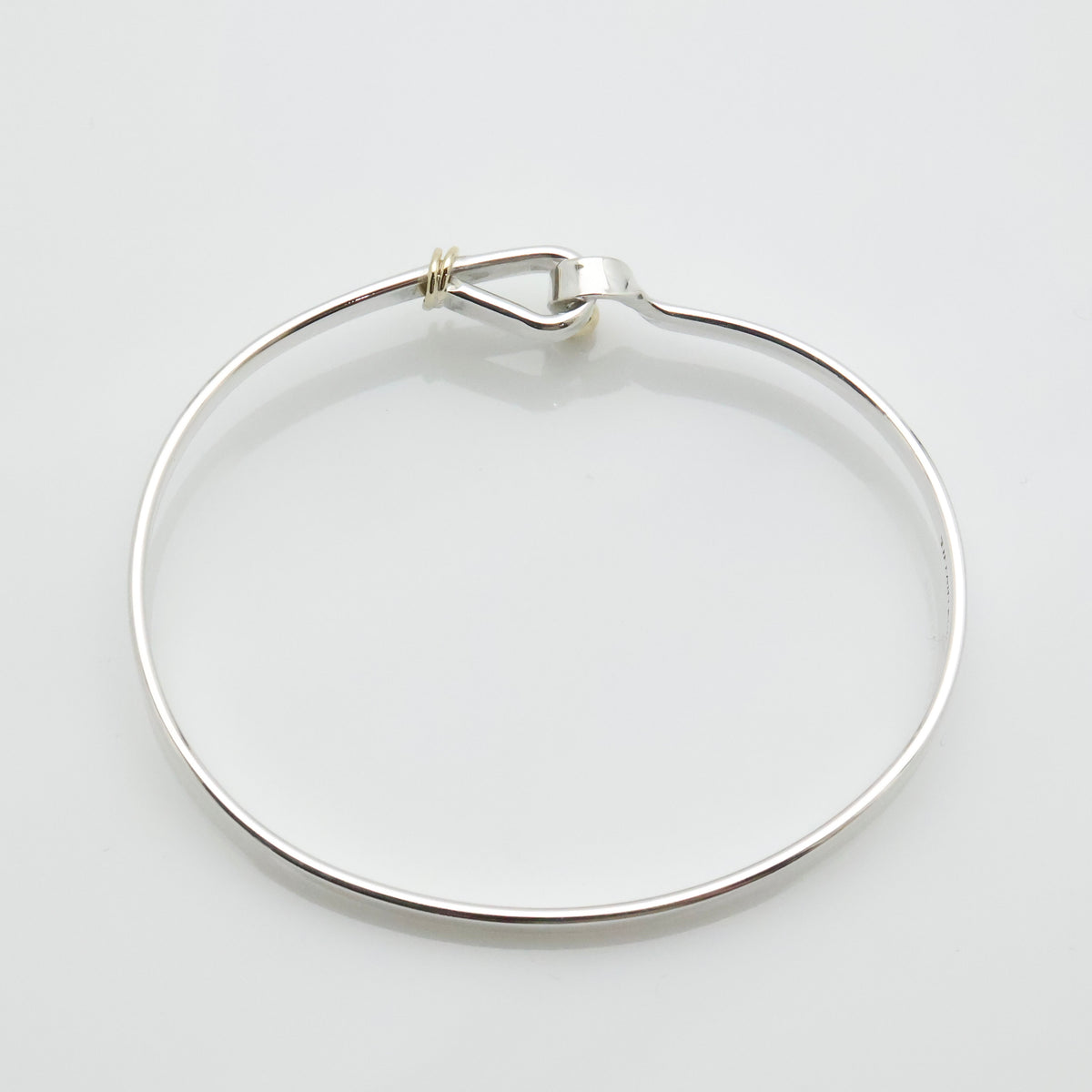 TIFFANY&Co. フック ＆ アイ バングル ブレスレット AG925 AU750