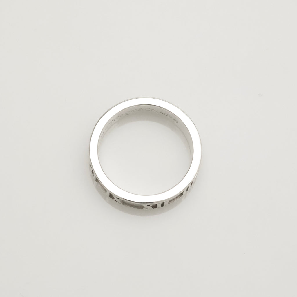 Tiffany & Co. Atlas Ring Size US 5.25 Sterling Silver 925