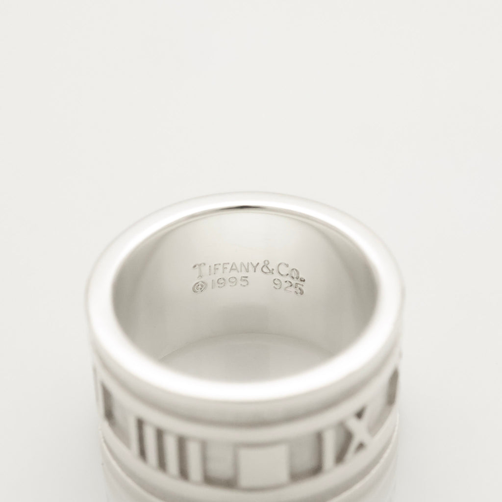 Tiffany & Co. Atlas Wide Ring Size 5 Sterling Silver 925