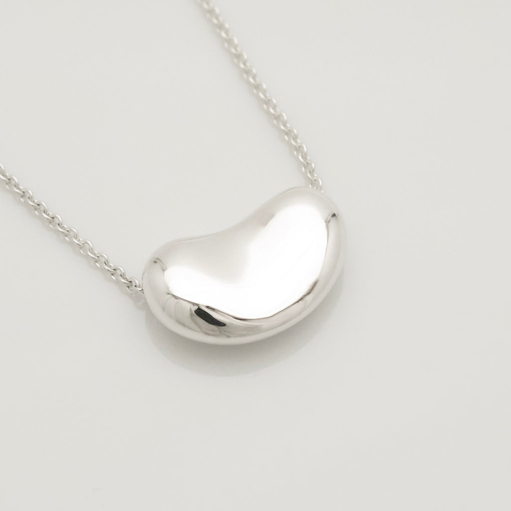  Tiffany & Co. Peretti Large Bean Necklace Sterling Silver 925 