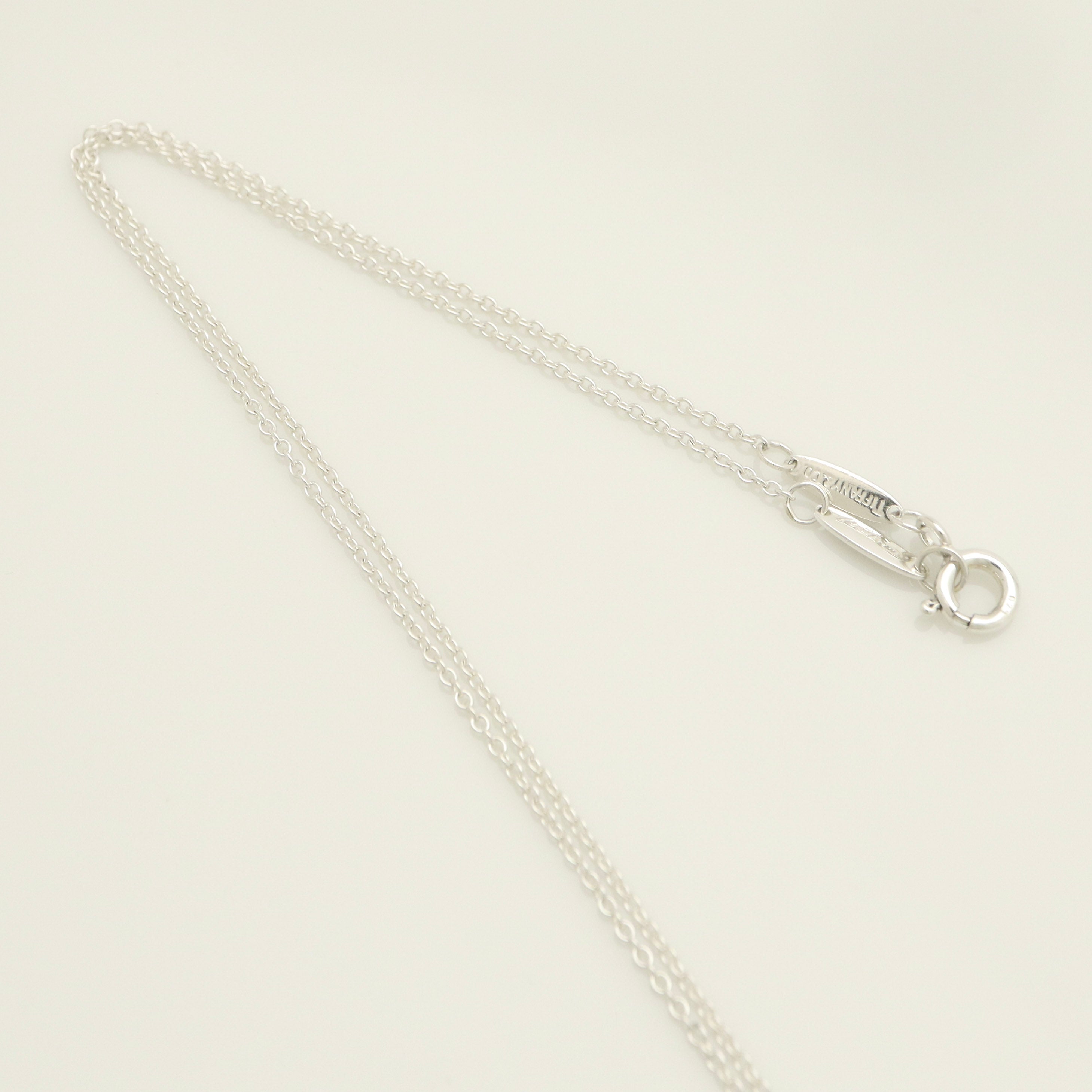 Tiffany & Co. Open Teardrop Necklace Pendant Sterling Silver 925 