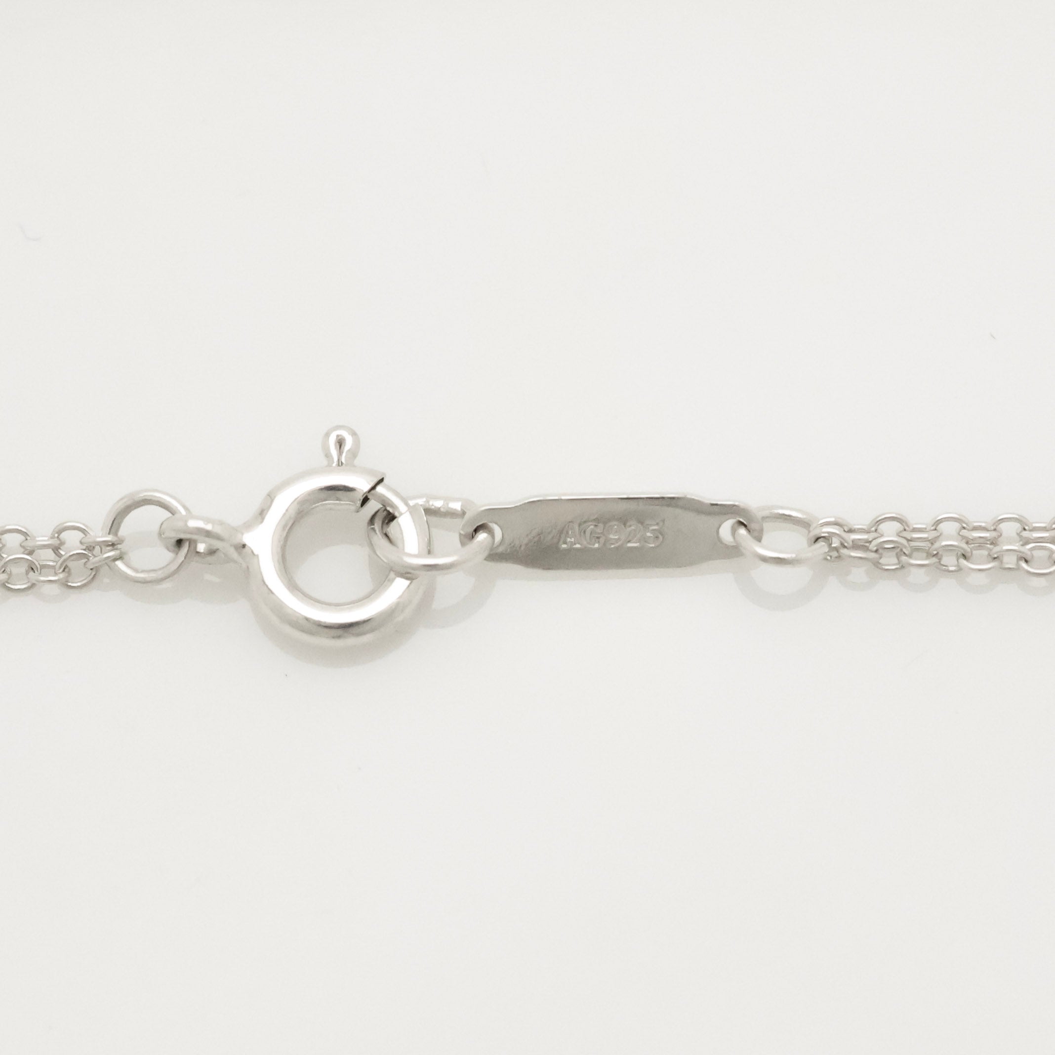 TIFFANY&Co. リターントゥ ティファニー スモール ハート タグ ダブル チェーン ネックレス AG925