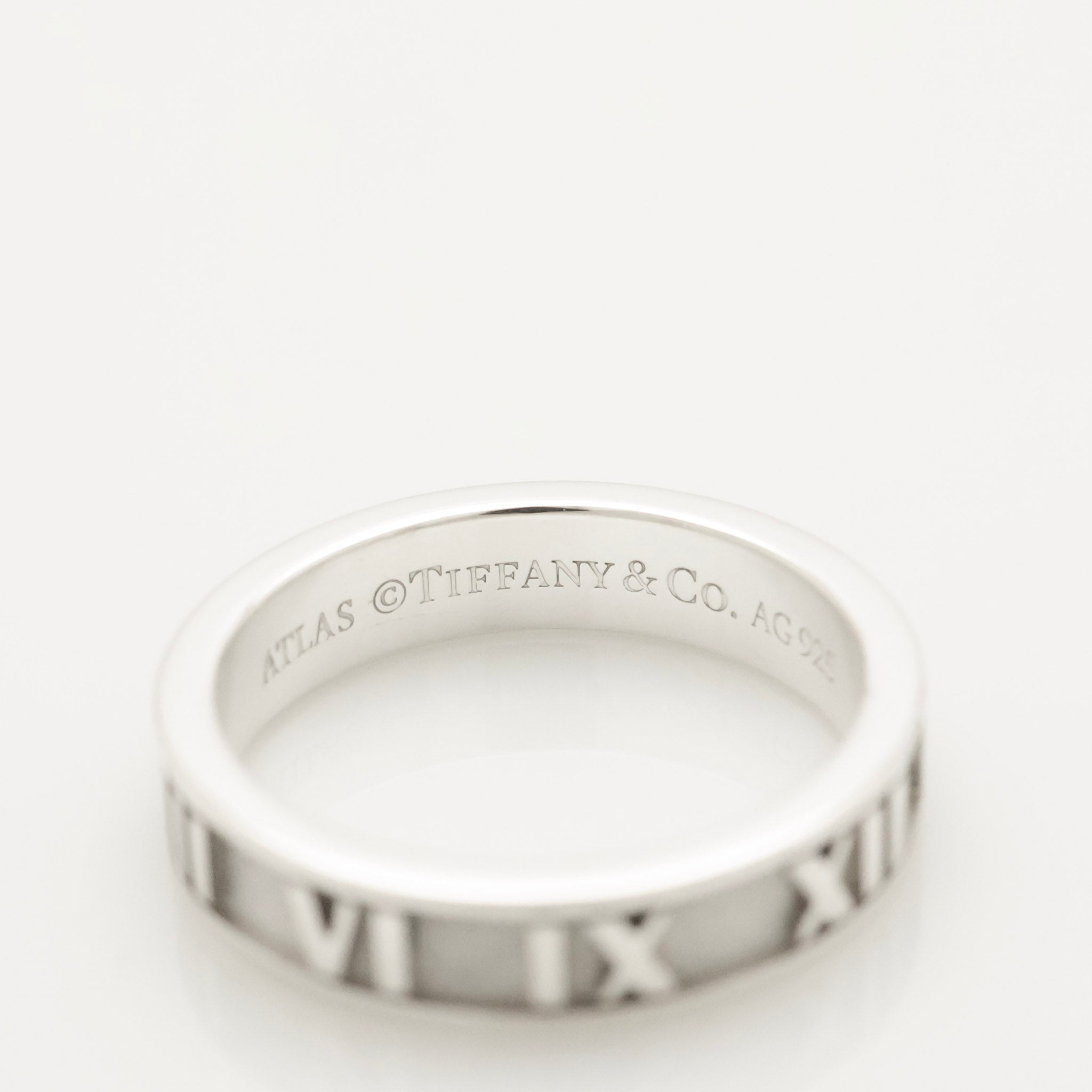 Tiffany & Co. Atlas Ring Size US 5.25 Sterling Silver 925