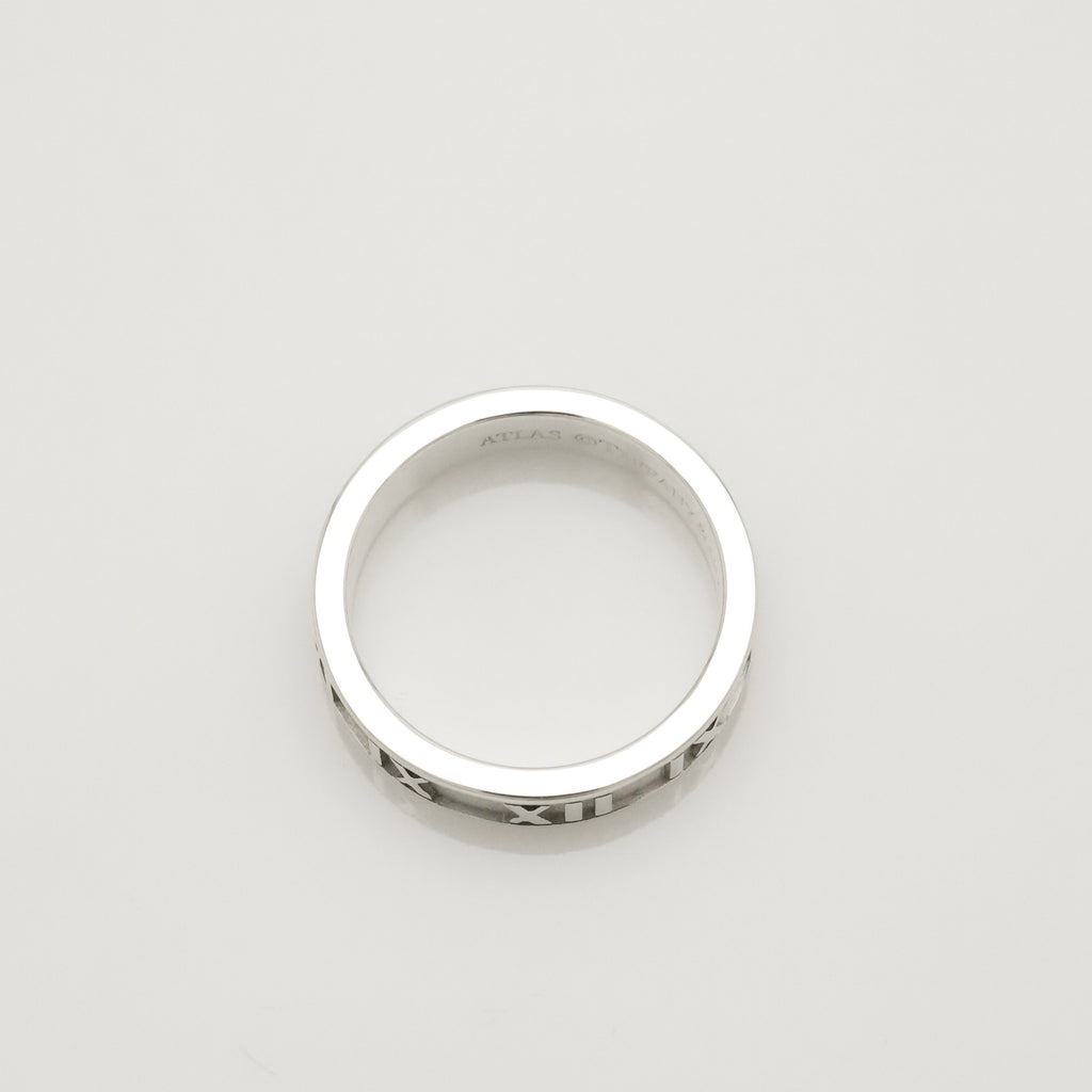 Tiffany & Co. Atlas Ring Size US 5.25 Sterling Silver 925