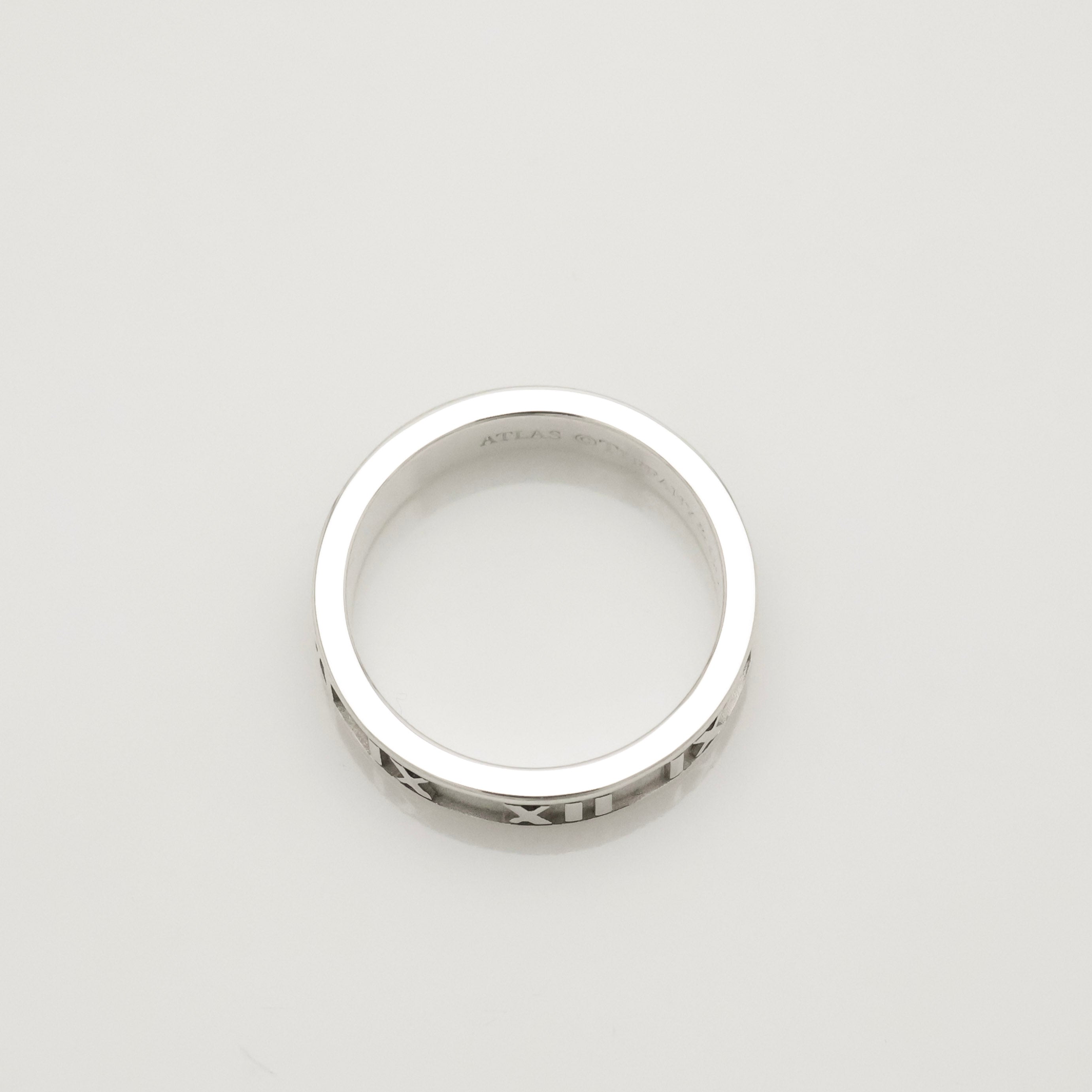 Tiffany & Co. Atlas Ring Size US 5.25 Sterling Silver 925