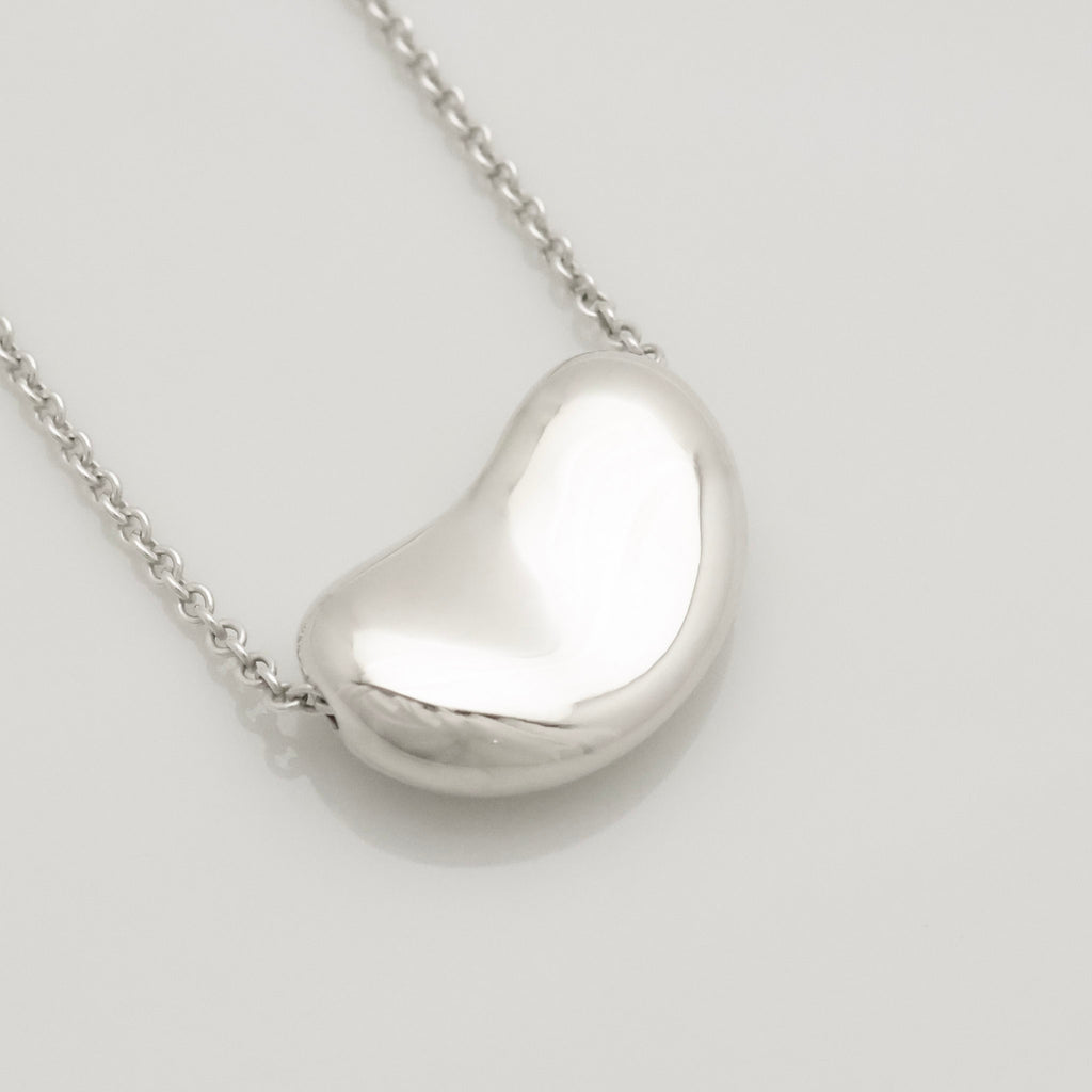  Tiffany & Co. Peretti Large  Bean Necklace  Sterling Silver 925 