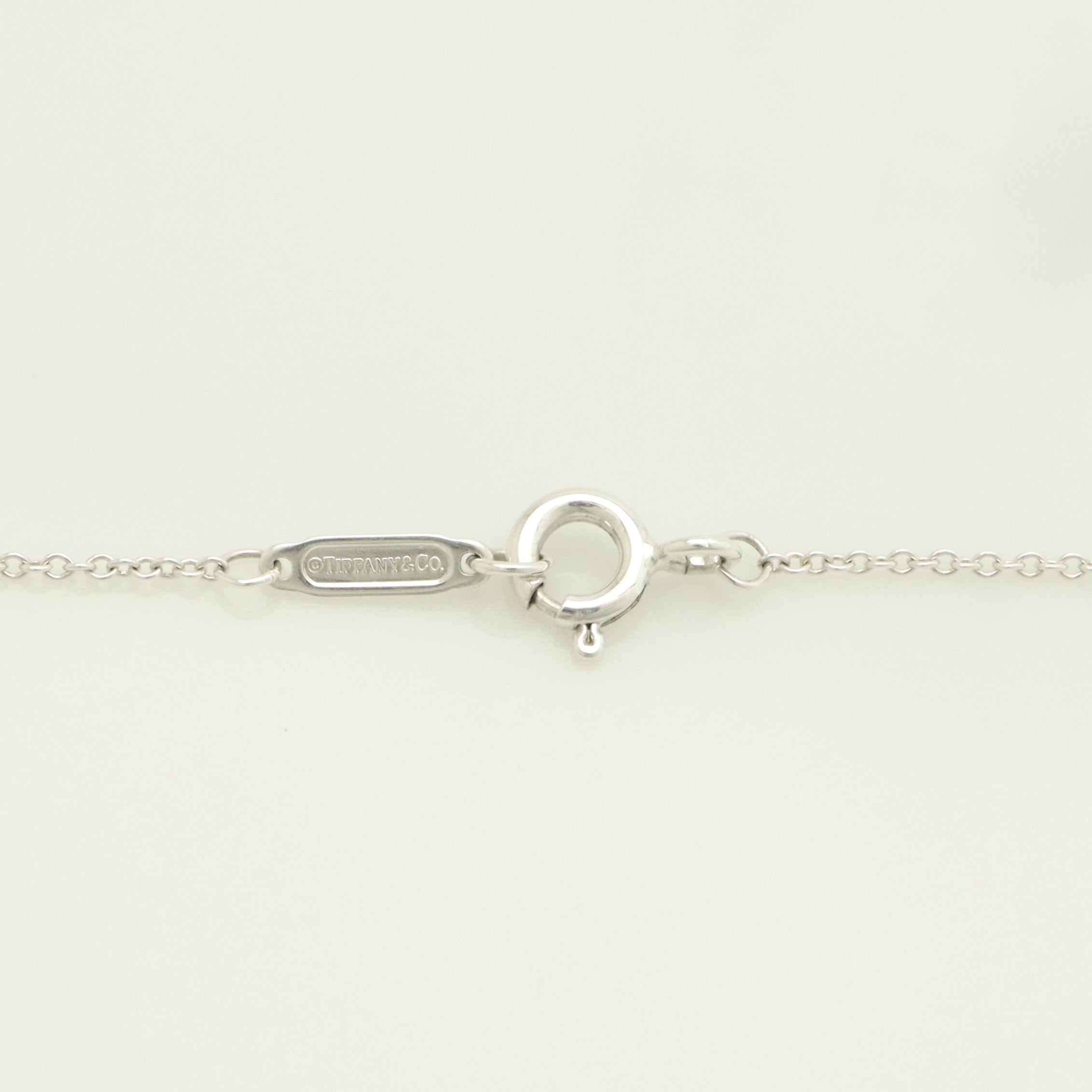 Tiffany & Co. 1837 Interlocking Circles Lariat Necklace Sterling Silver 925