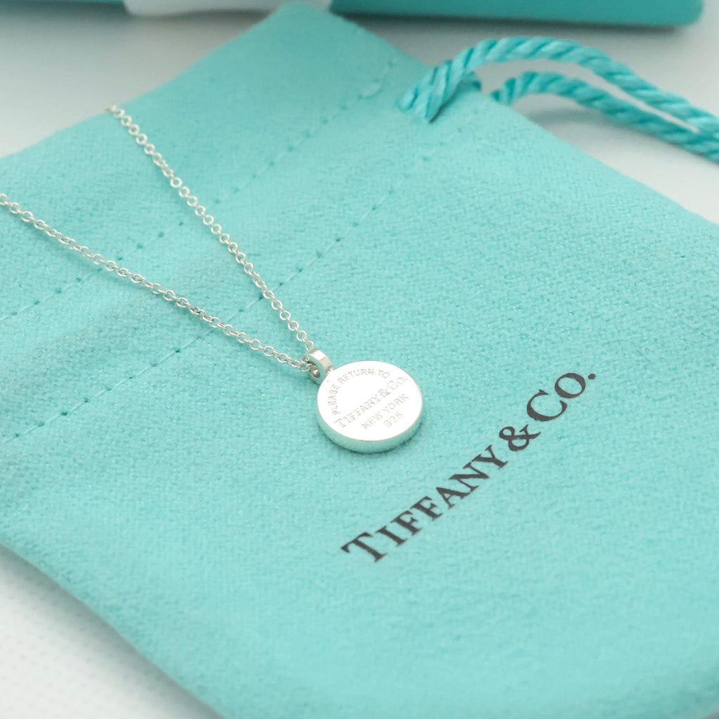 Tiffany & Co. Return to Round Necklace Sterling Silver 925 