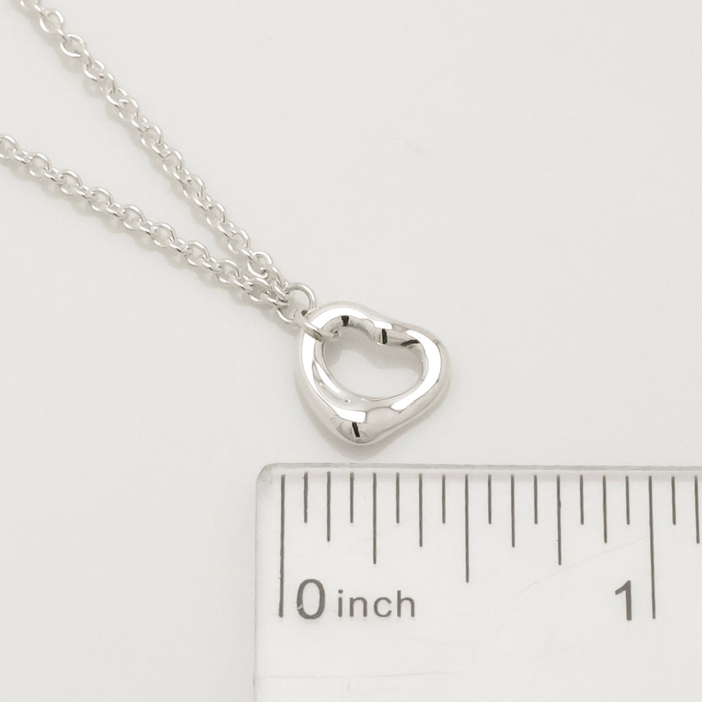Tiffany & Co. Peretti 11mm Open Heart Bracelet Sterling Silver 925