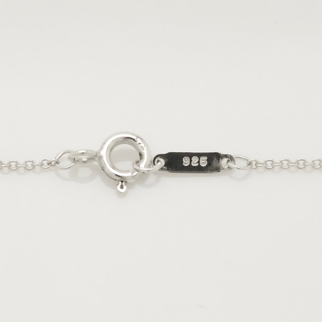 Tiffany & Co. Notes I LOVE YOU Double Heart Tag Necklace Sterling Silver 925