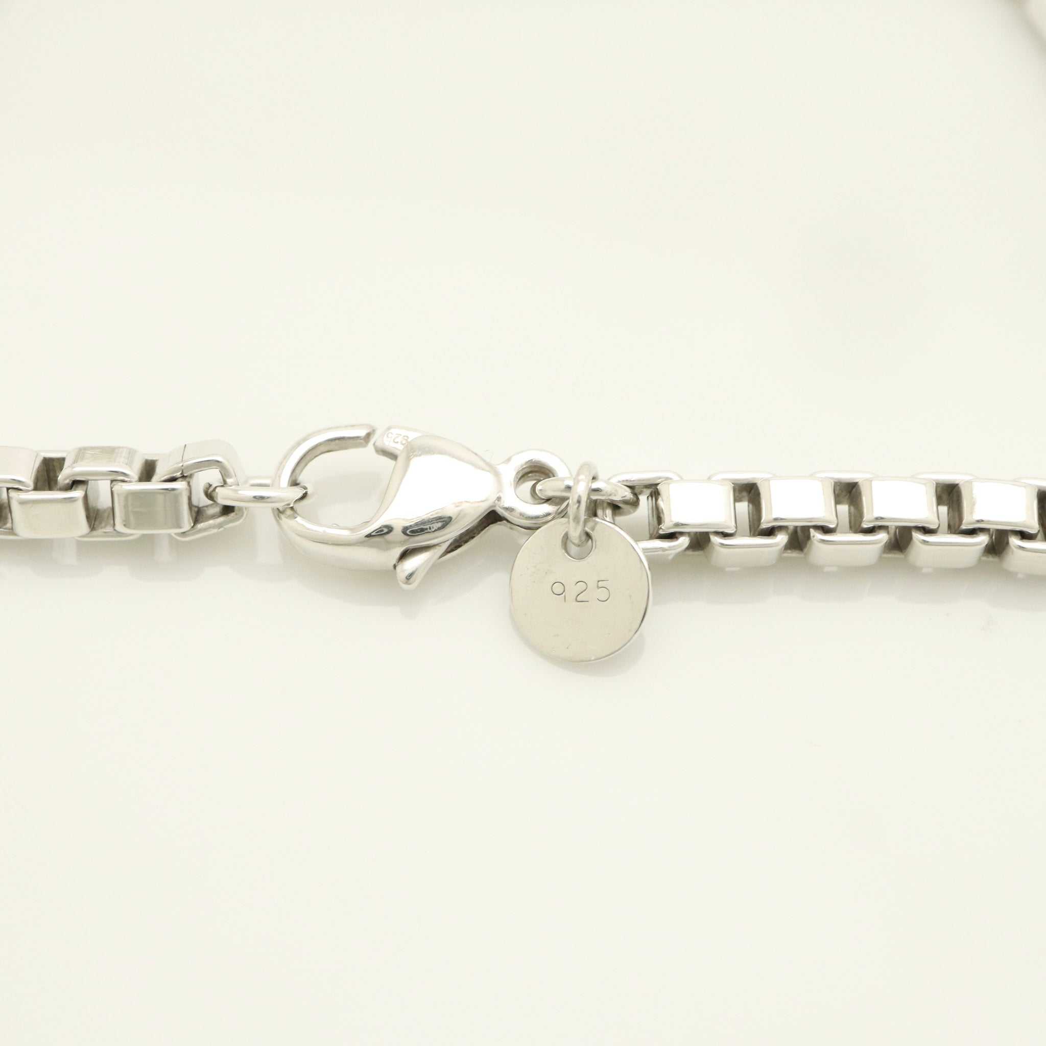  Tiffany & Co. Venetian Square Link Chain Bracelet  Sterling Silver 925