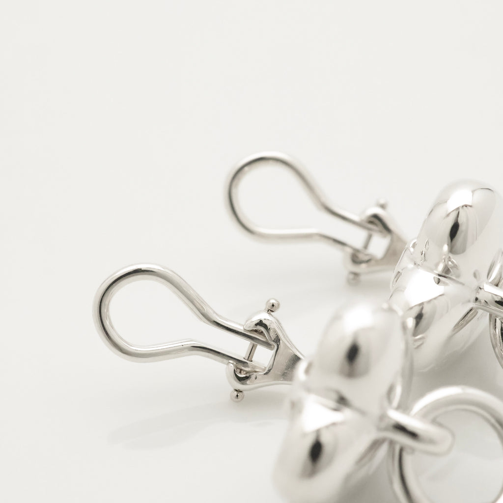 Tiffany & Co. Heart Door Knocker Earrings  Sterling Silver 925