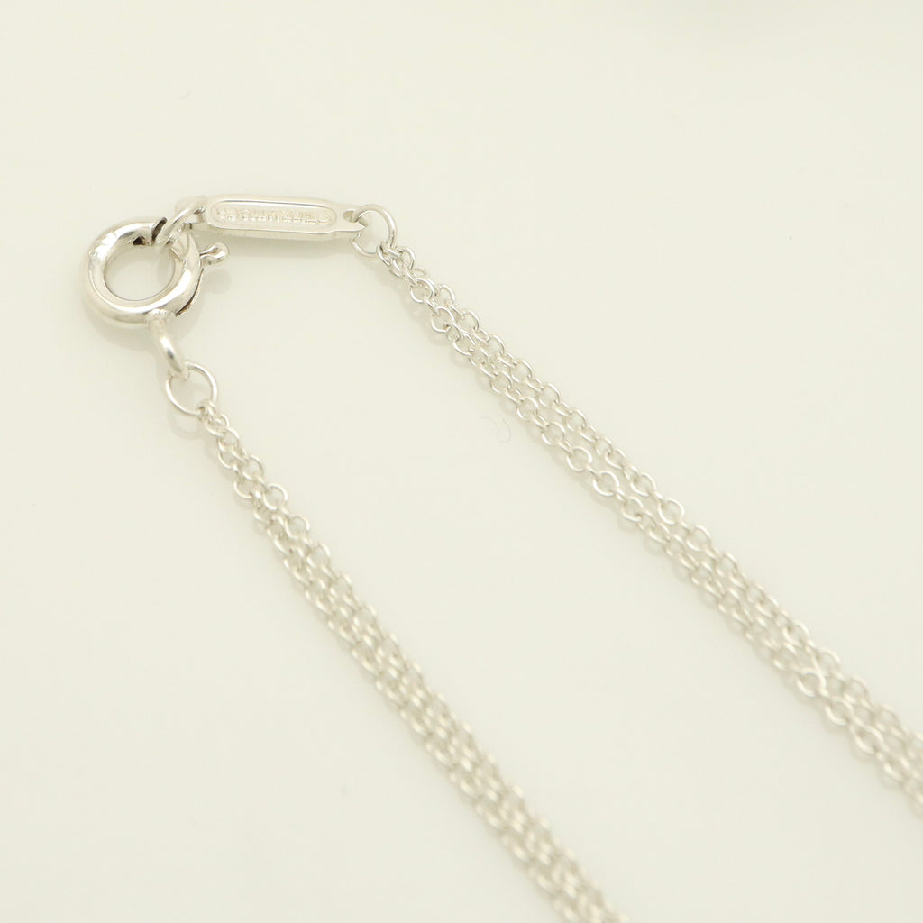 Tiffany & Co. 1837 Round Circle Double Chain Bracelet Sterling Silver 925