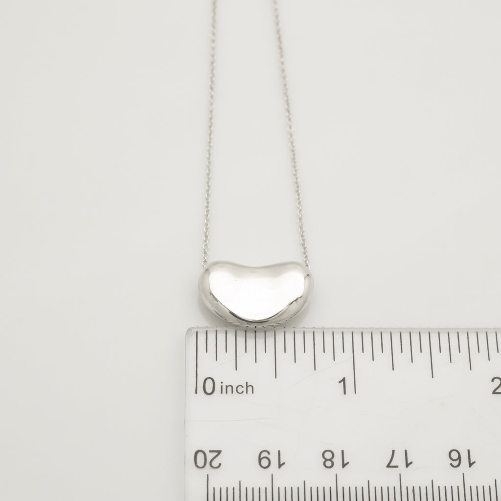  Tiffany & Co. Peretti Large  Bean Necklace  Sterling Silver 925 