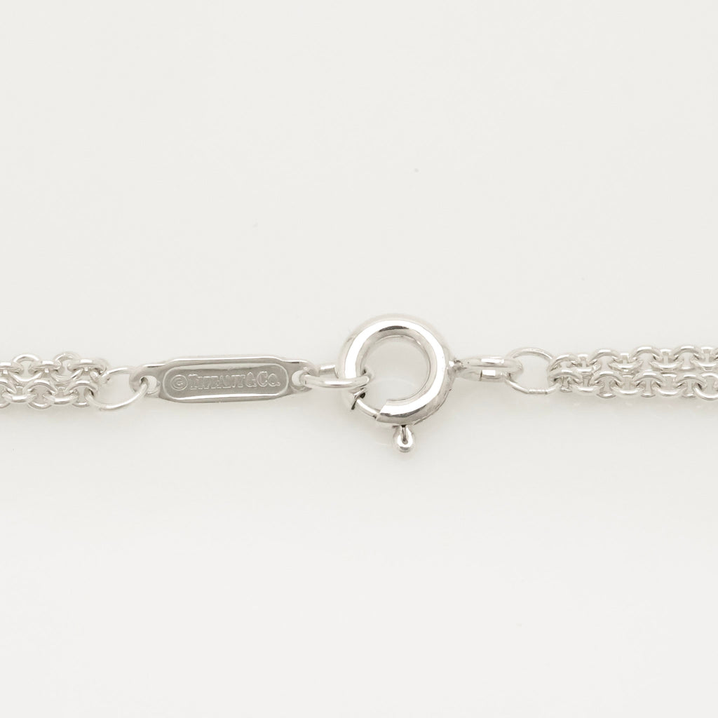 Tiffany & Co. Infinity Double Chain Necklace Sterling Silver 925