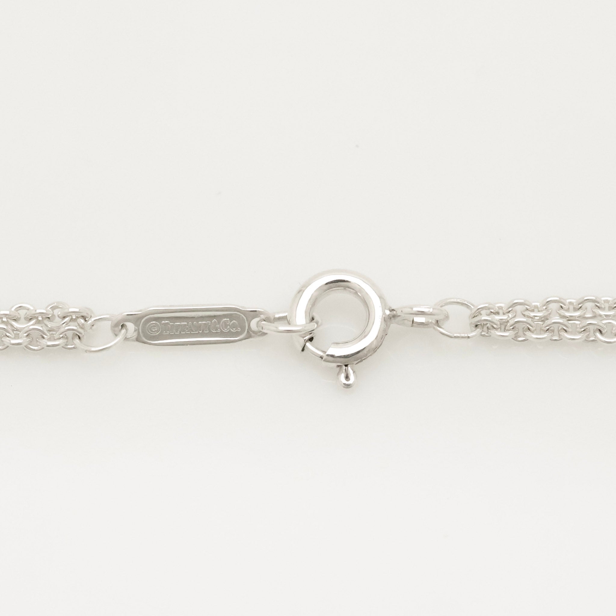 Tiffany & Co. Infinity Double Chain Necklace Sterling Silver 925