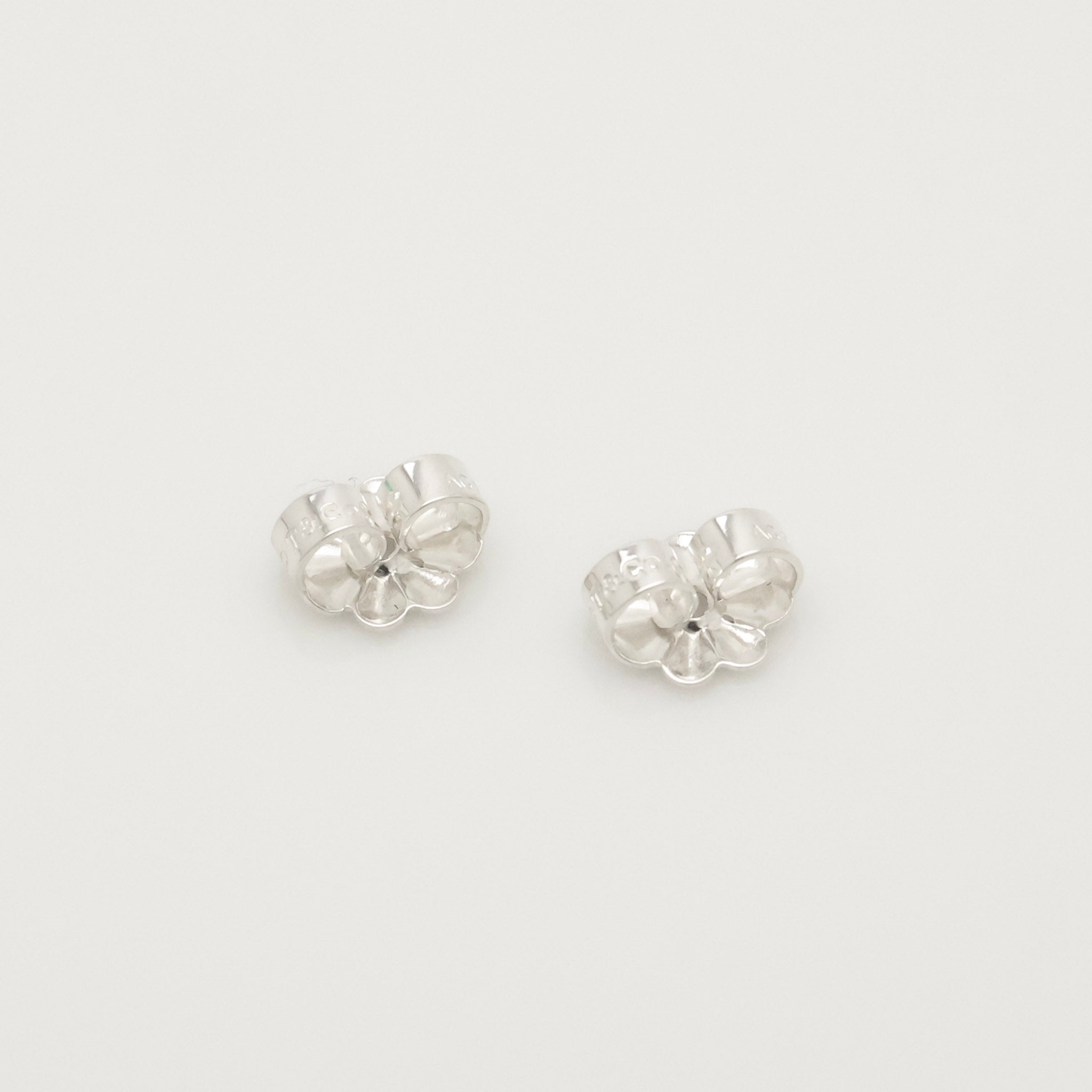 Tiffany & Co. Venezia Goldoni Heart Stud Earrings Sterling Silver 925