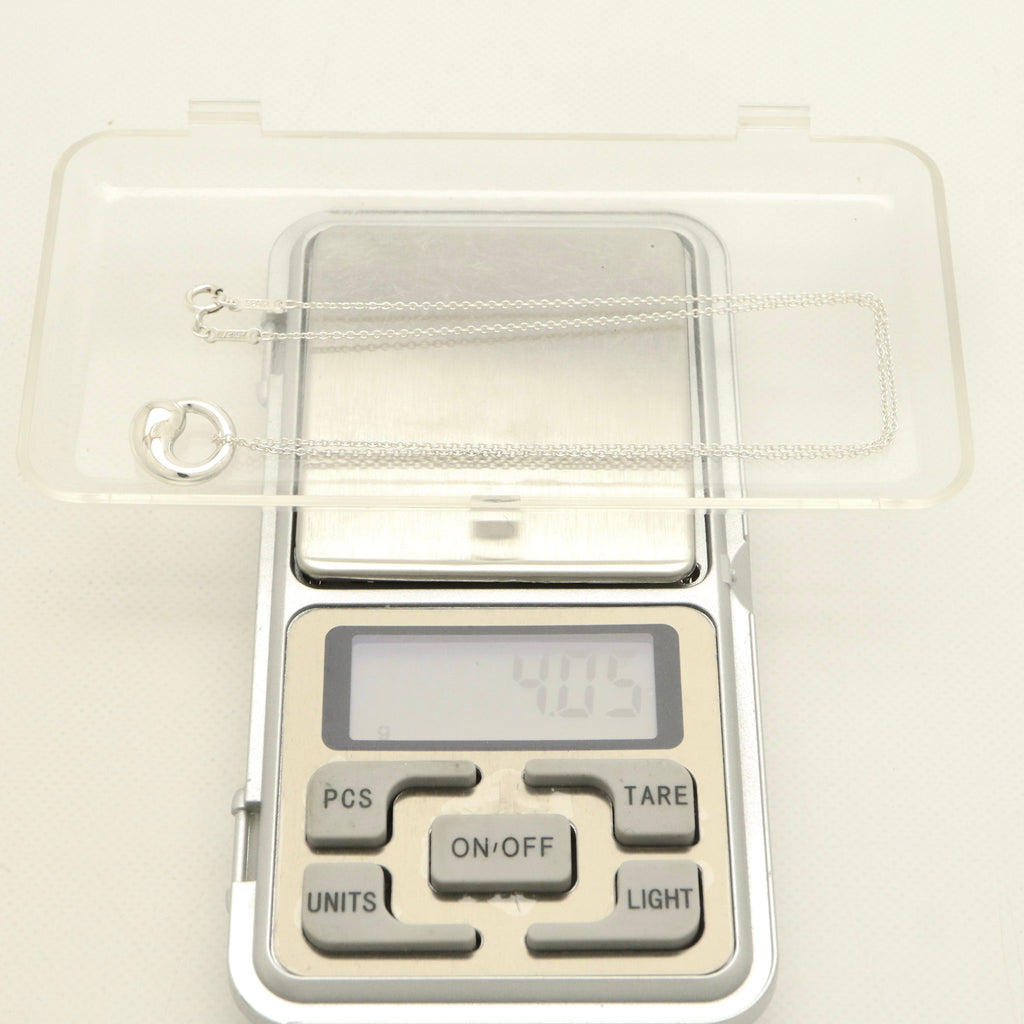 Tiffany & Co. MEDIUM Eternal Circle Necklace Sterling Silver 925 