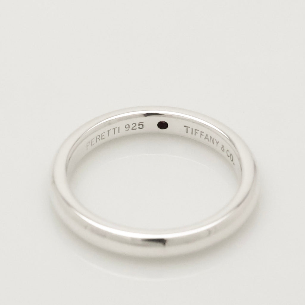 Tiffany & Co. Ruby Stacking Band Ring Sterling Silver 925