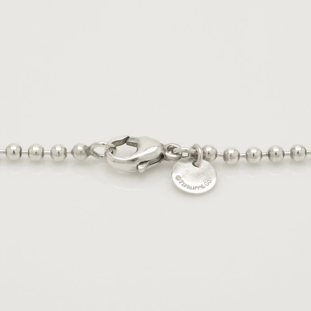 TIFFANY&Co.リターントゥ ティファニー オーバル タグ ボール チェーン ネックレス AG925