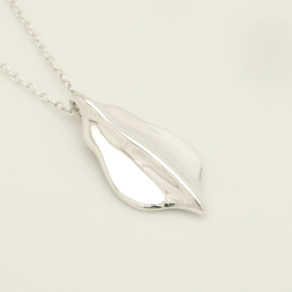 Tiffany & Co. Leaf Necklace Pendant Sterling Silver 925
