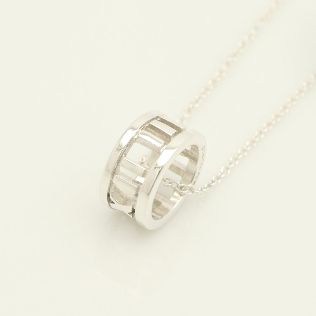  Tiffany & Co. Atlas Ring Pendant Necklace Sterling Silver 925