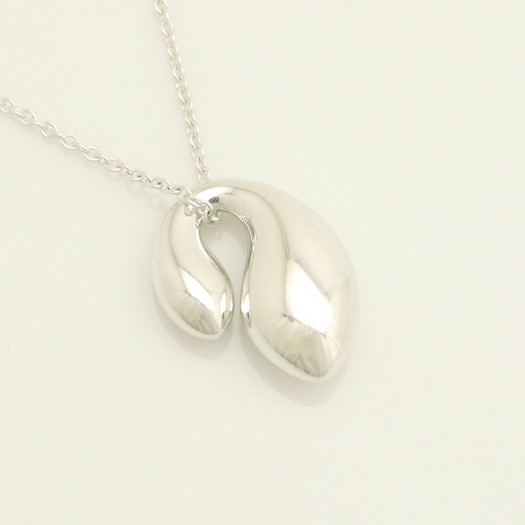 Tiffany & Co. Elsa Peretti Sterling Silver Double Teardrop Pendant Necklace Sterling Silver 925
