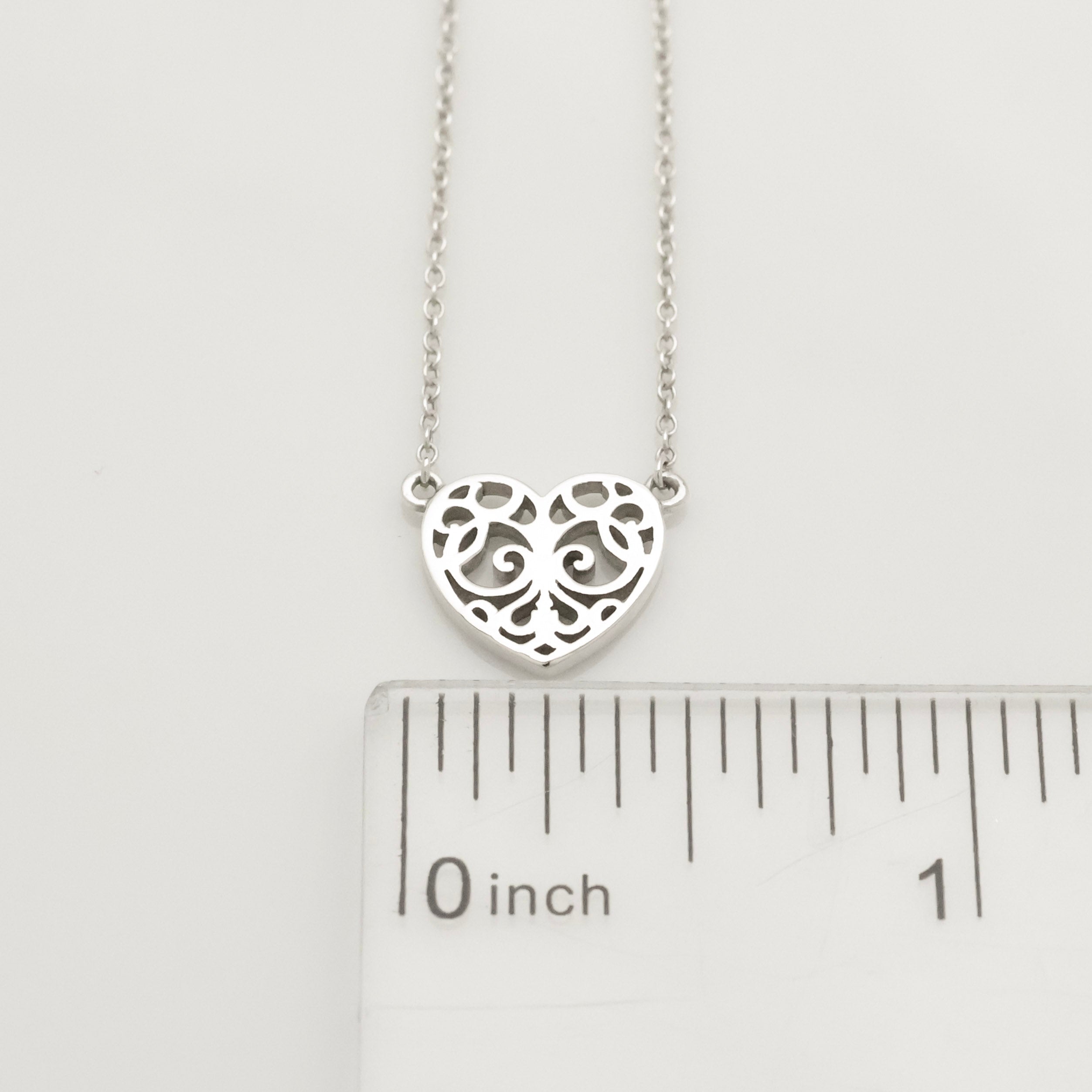 Tiffany & Co. Enchant Heart Pendant Necklace Sterling Silver 925