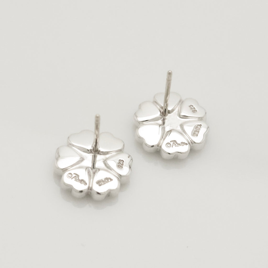  Tiffany & Co. Picasso Crown of Heart Stud Earrings Sterling Silver 925 