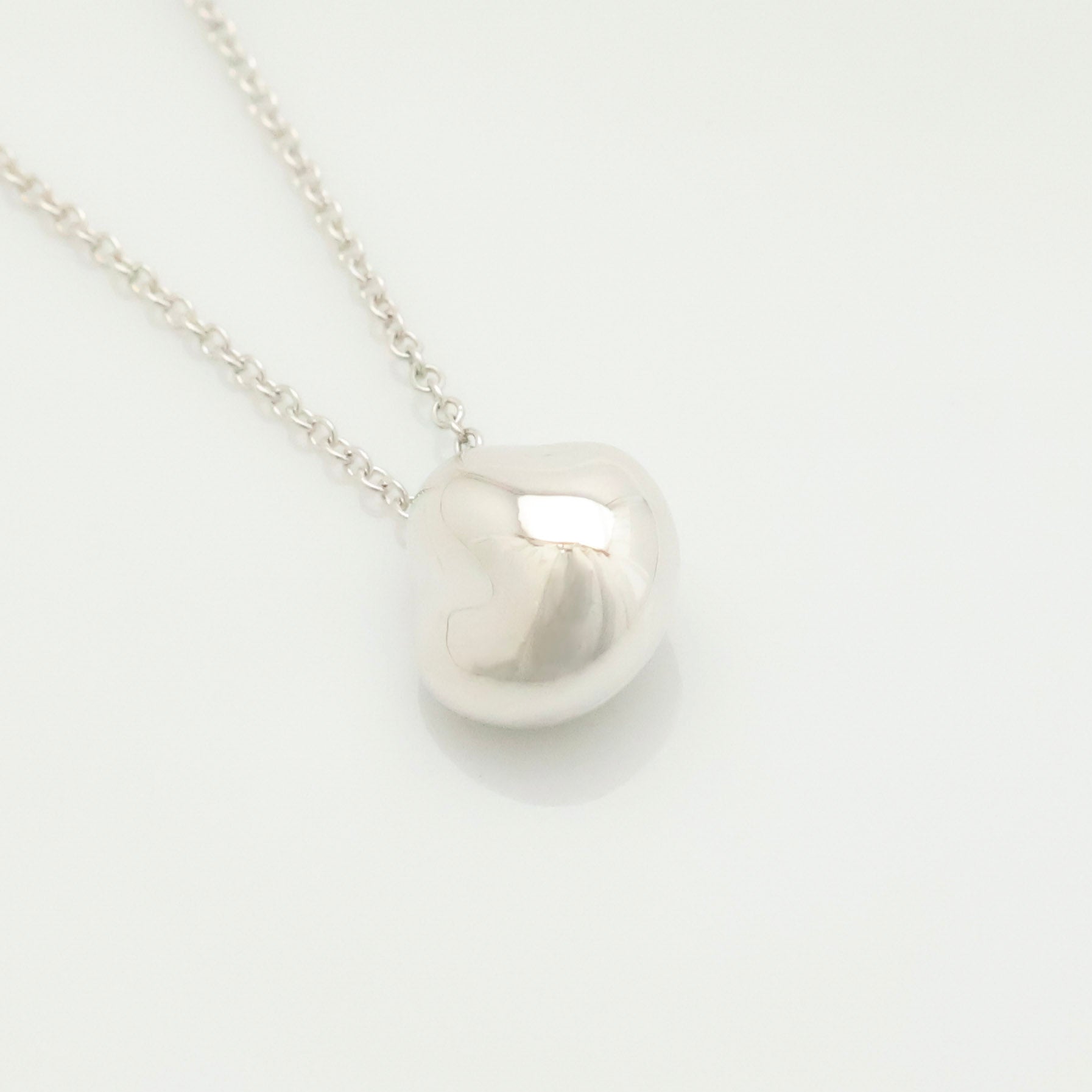 Tiffany & Co. Elsa Peretti Nugget Necklace Sterling Silver 925 