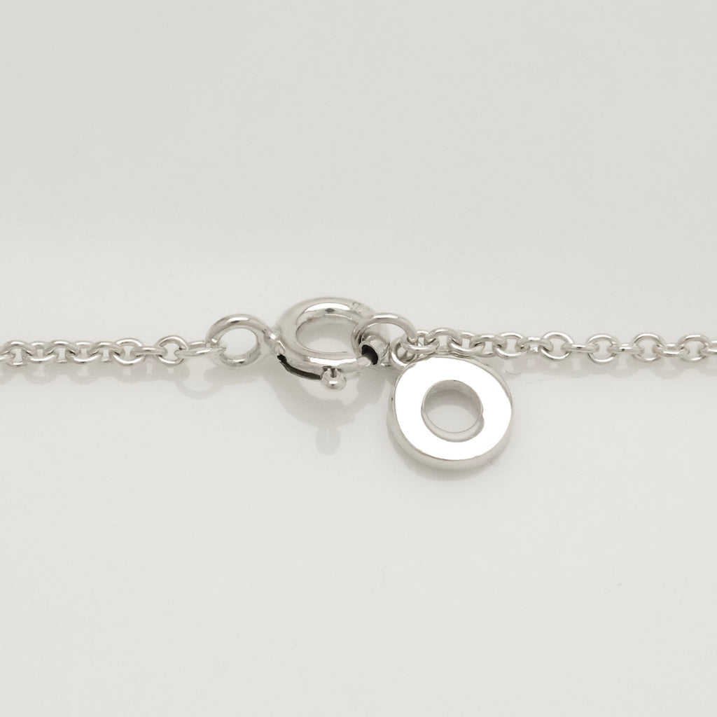  Tiffany & Co. 1837 Interlocking Circles Drop Necklace Sterling Silver 925 