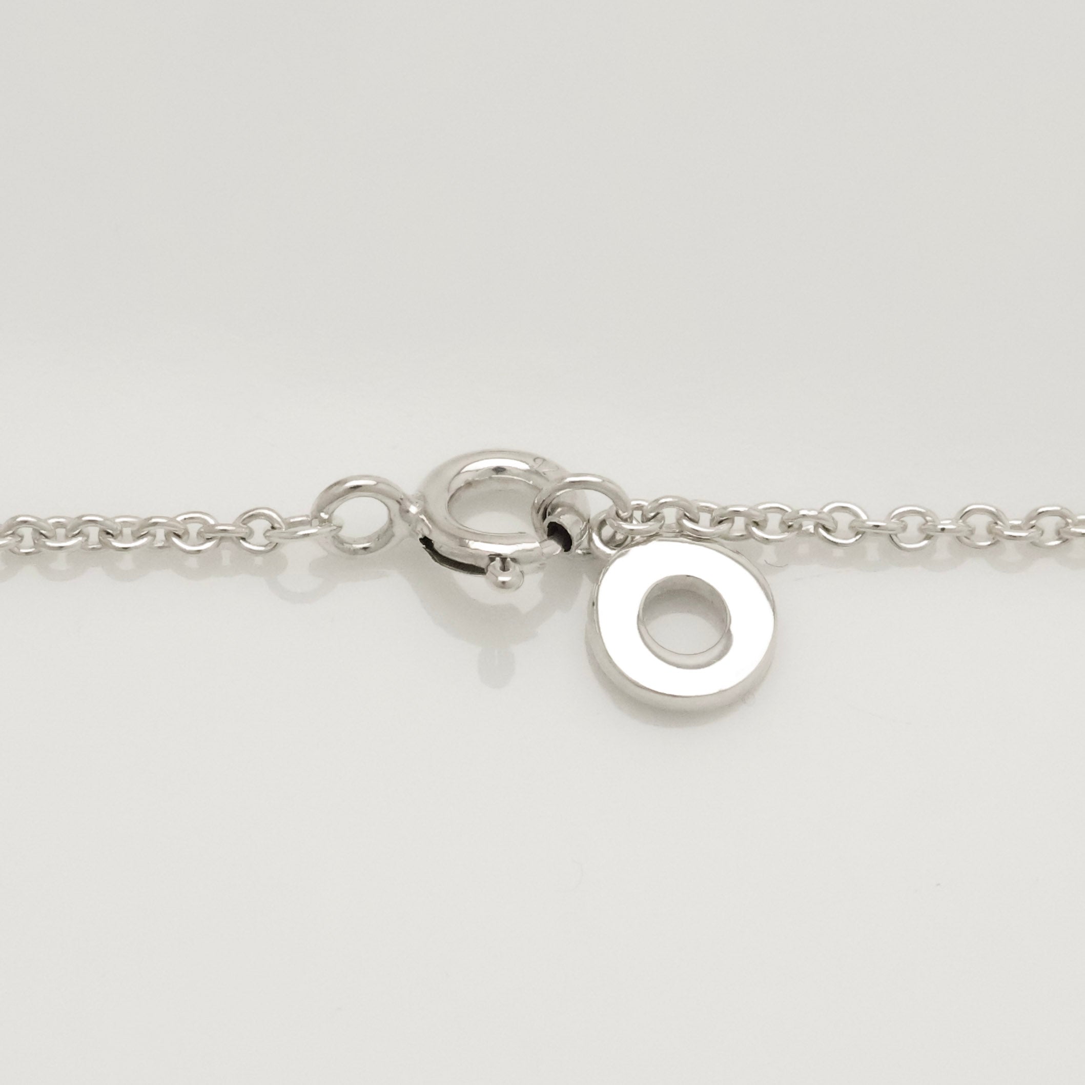  Tiffany & Co. 1837 Interlocking Circles Drop Necklace Sterling Silver 925 