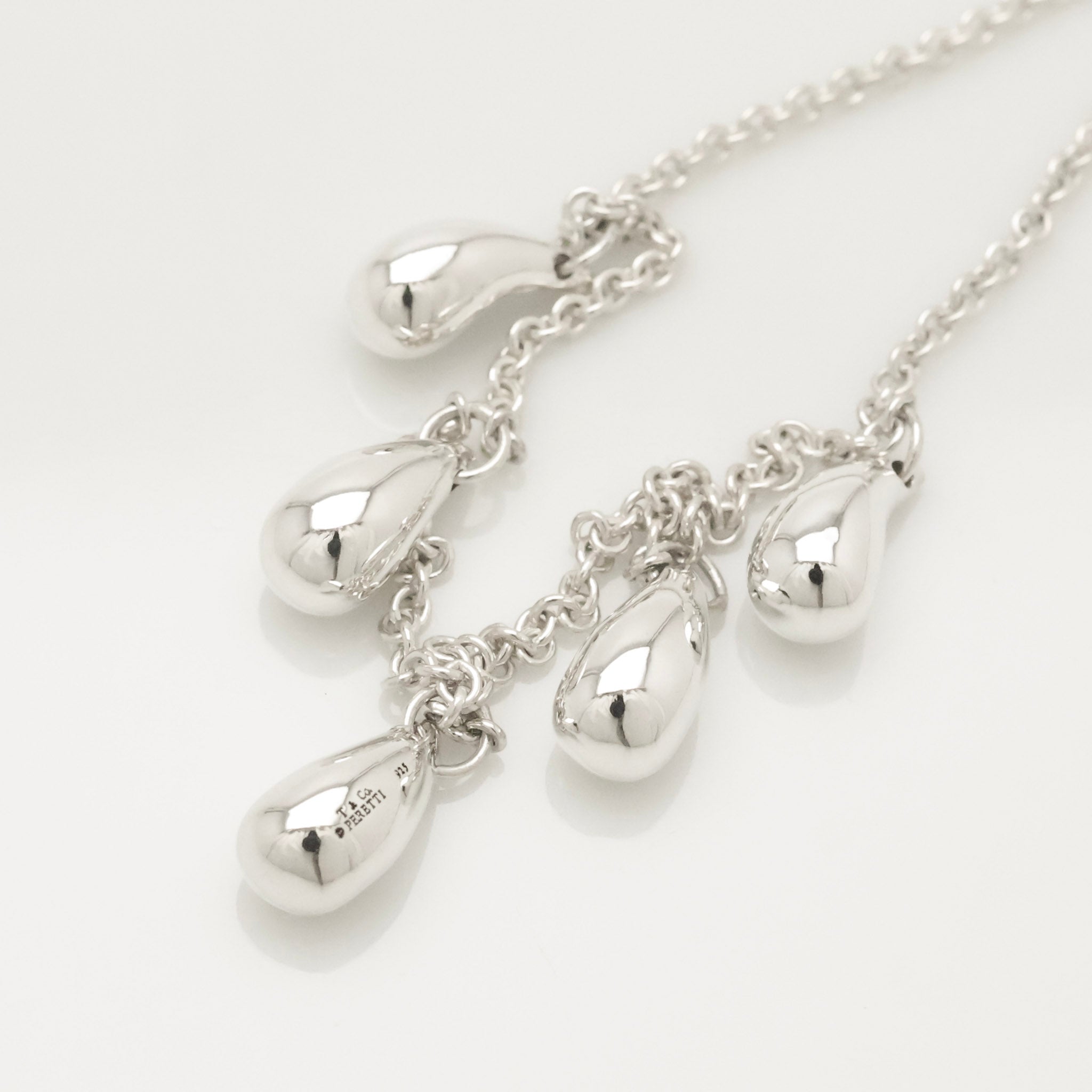 TIFFANY&Co. 5連 ファイブ ティアドロップ エルサペレッティ ブレスレット AG925
