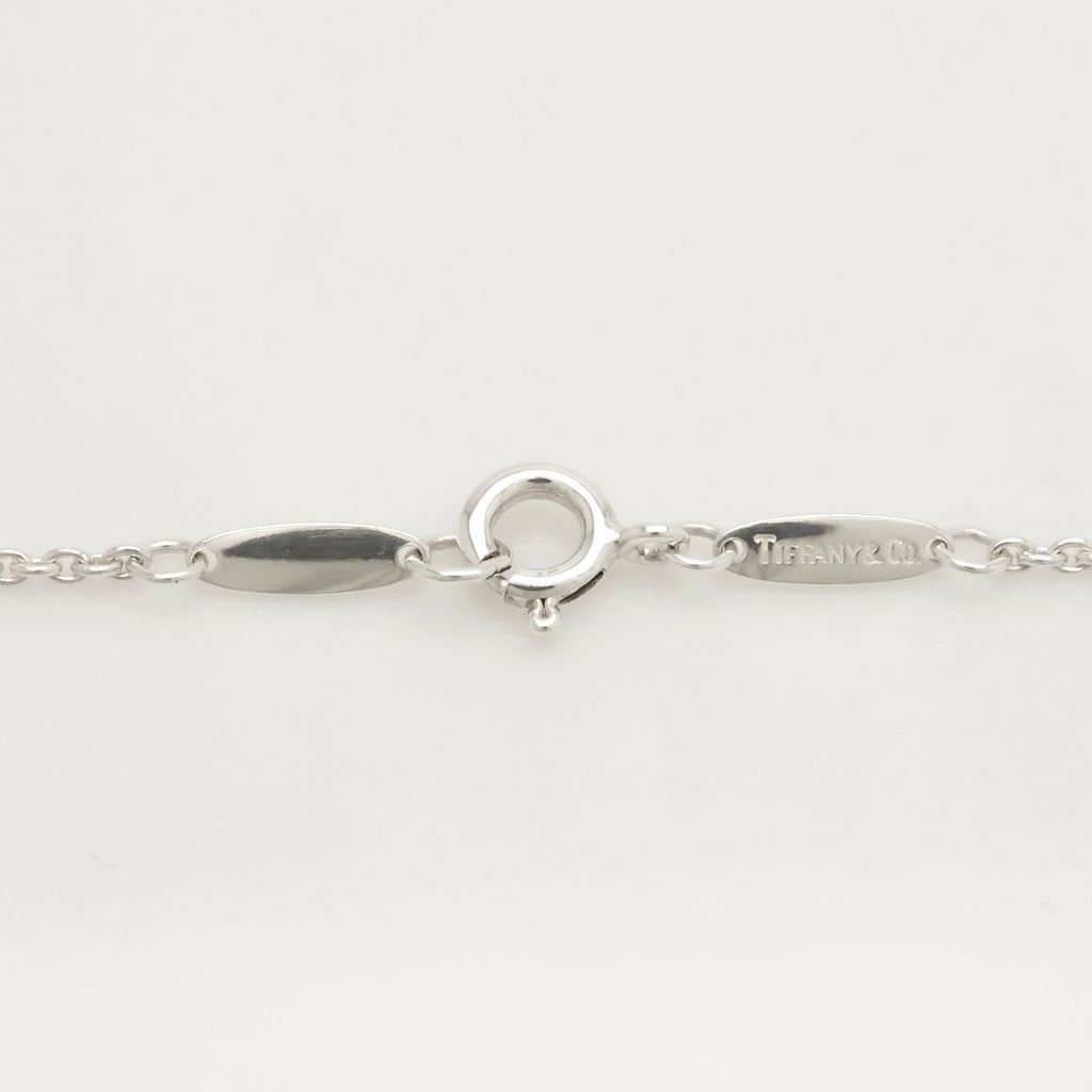 Tiffany & Co. Initial Letter "K" Pendant Necklace Sterling Silver 925