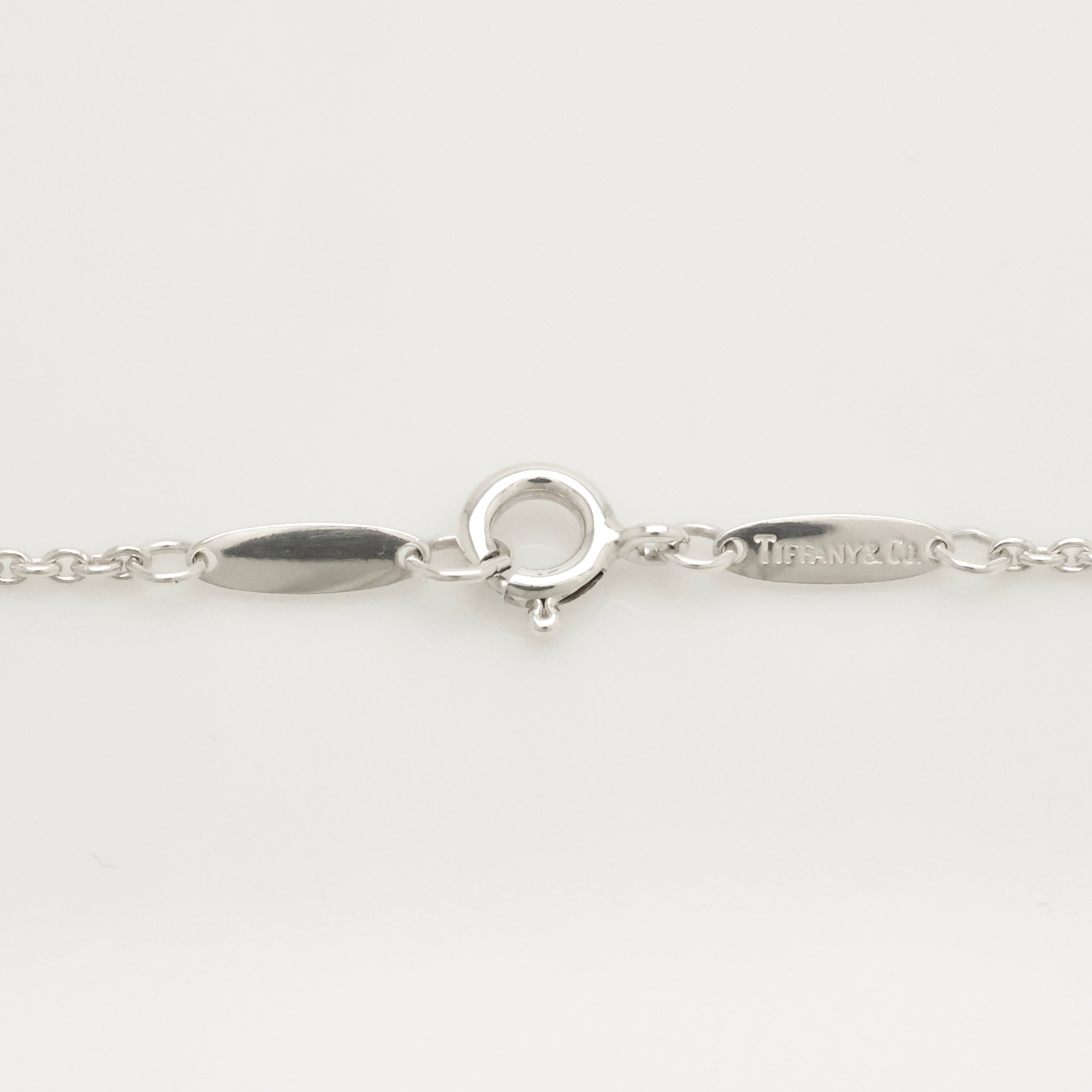 Tiffany & Co. Initial Letter "K" Pendant Necklace Sterling Silver 925