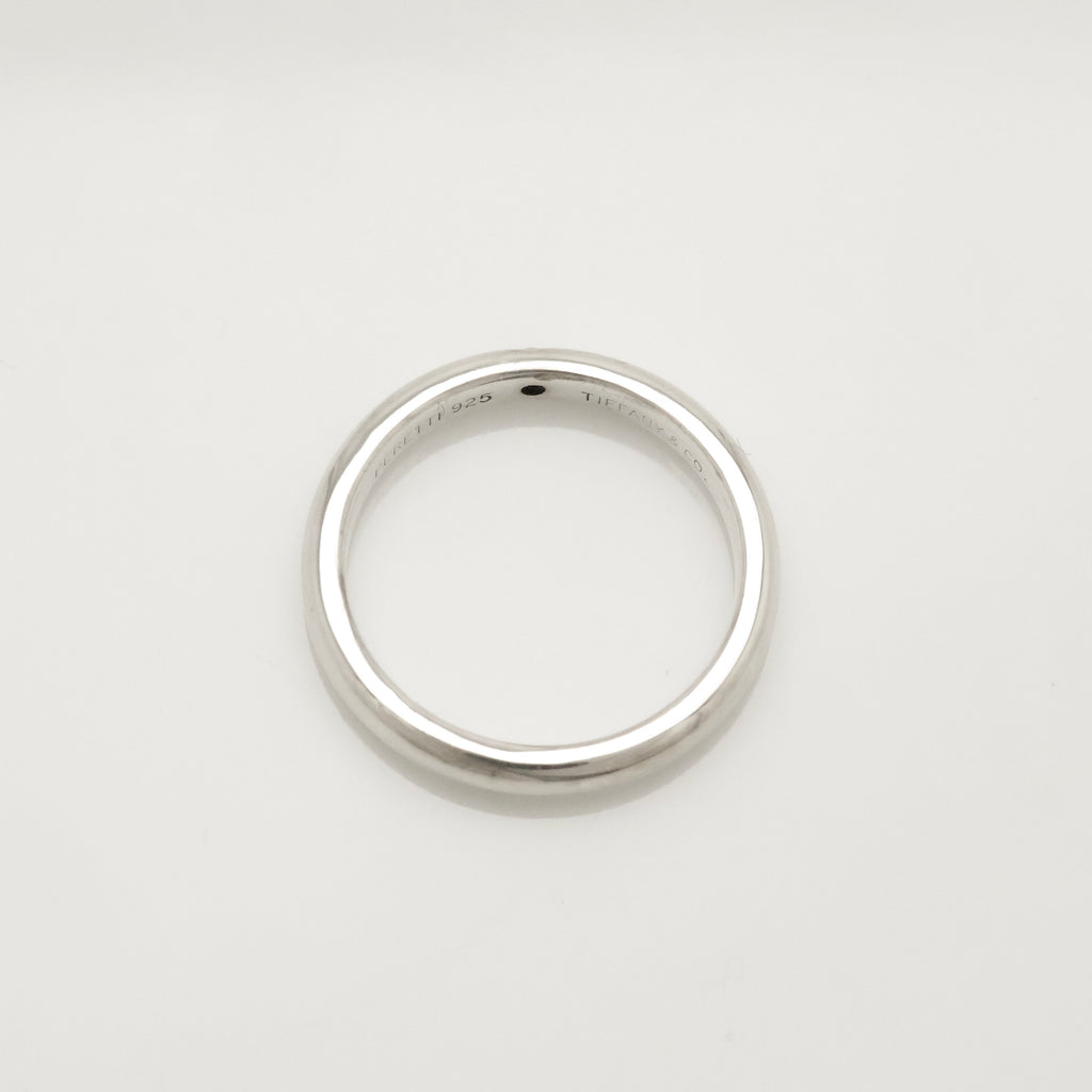 Tiffany & Co. Diamond Stacking Band Ring  Sterling Silver 925 