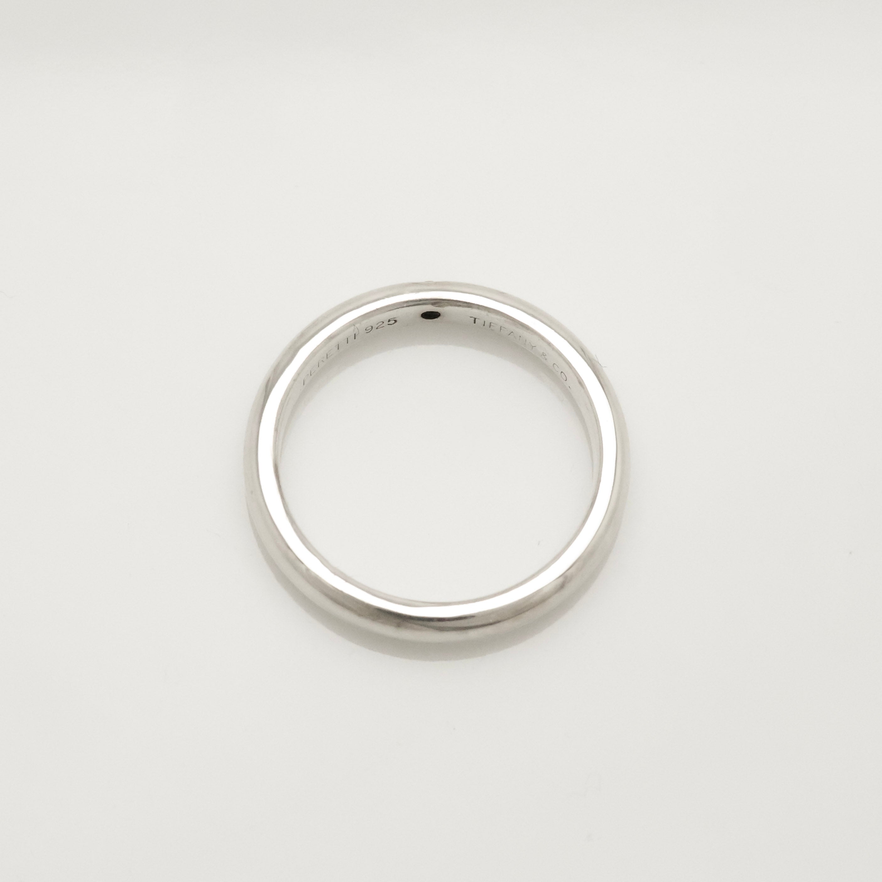 Tiffany & Co. Diamond Stacking Band Ring  Sterling Silver 925 