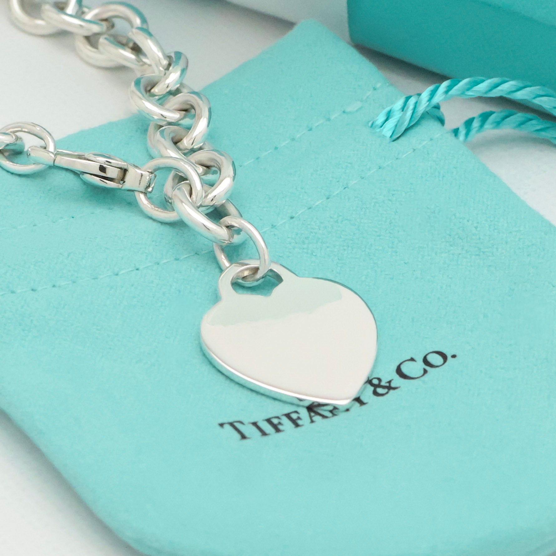 TIFFANY&Co. ハート タグ チェーン ブレスレット AG925