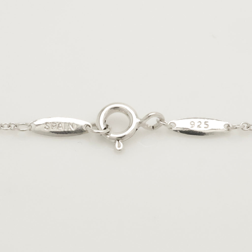 Tiffany & Co. Initial Letter "H" Pendant Necklace Sterling Silver 925