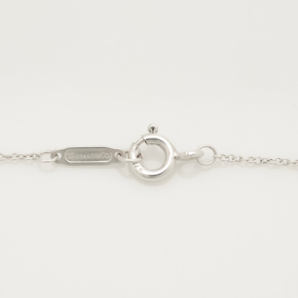 Tiffany & Co. 3D Geometric Oval Necklace Sterling Silver 925