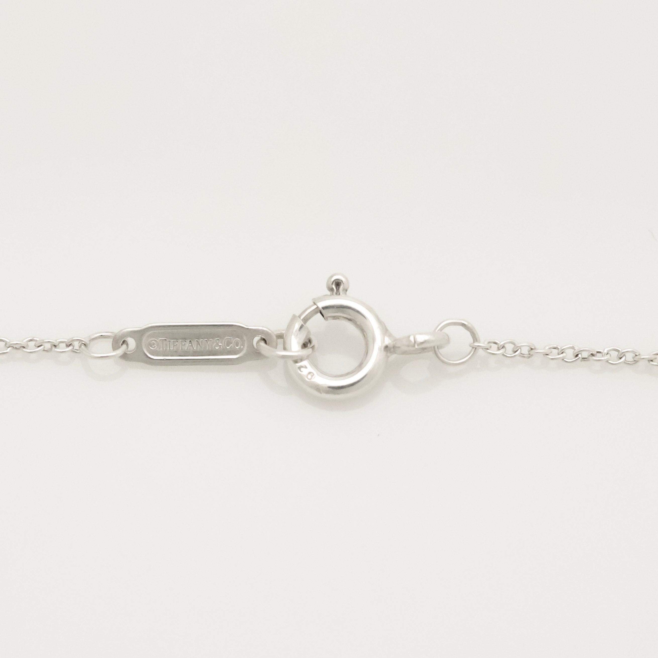 Tiffany & Co. 3D Geometric Oval Necklace Sterling Silver 925