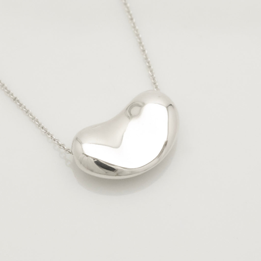  Tiffany & Co. Peretti Large  Bean Necklace  Sterling Silver 925 