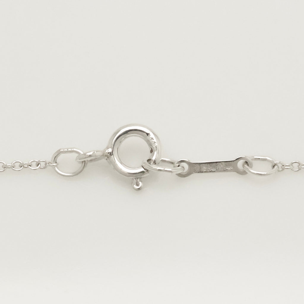 Tiffany & Co. Loving Heart Diamond Pendant Necklace Sterling Silver 925