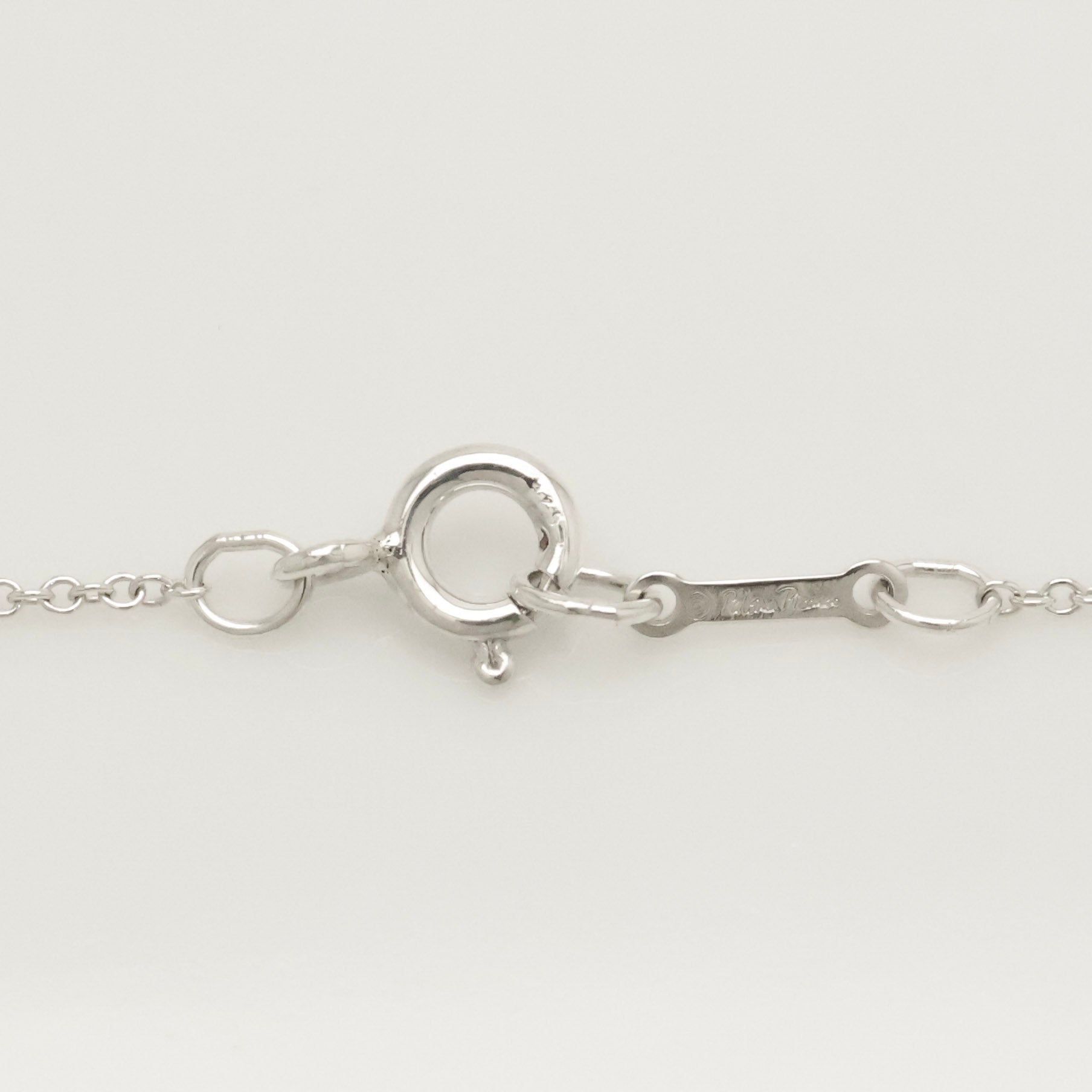 Tiffany & Co. Loving Heart Diamond Pendant Necklace Sterling Silver 925