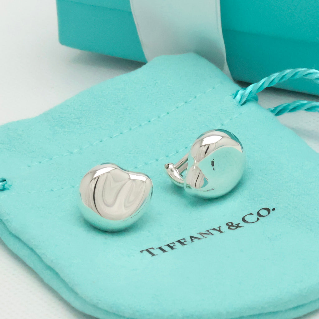  Tiffany & Co. Elsa Peretti Nugget Clip-On Earrings Sterling Silver 925 