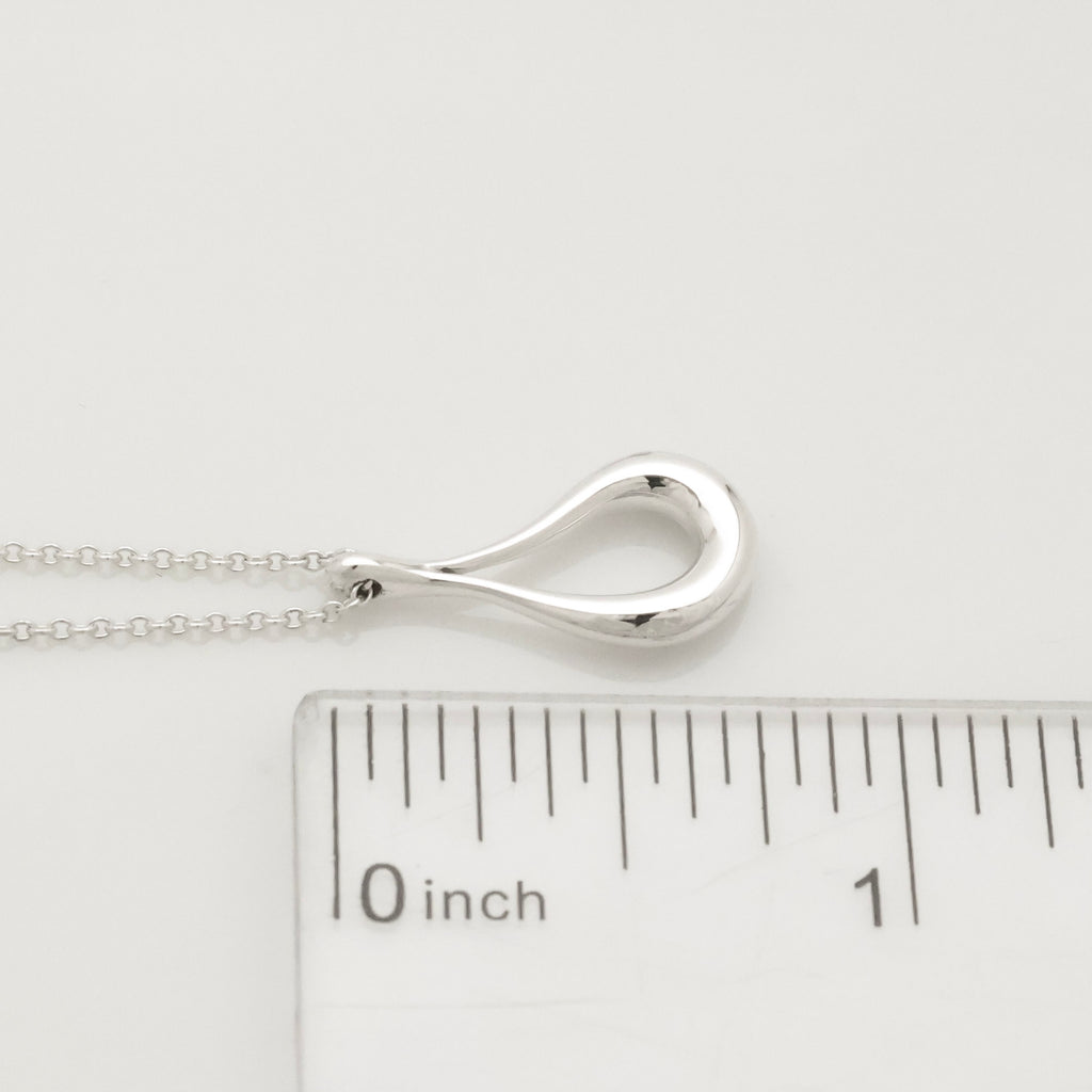 TIFFANY&Co. オープン ティアドロップ エルサペレッティ ネックレス AG925
