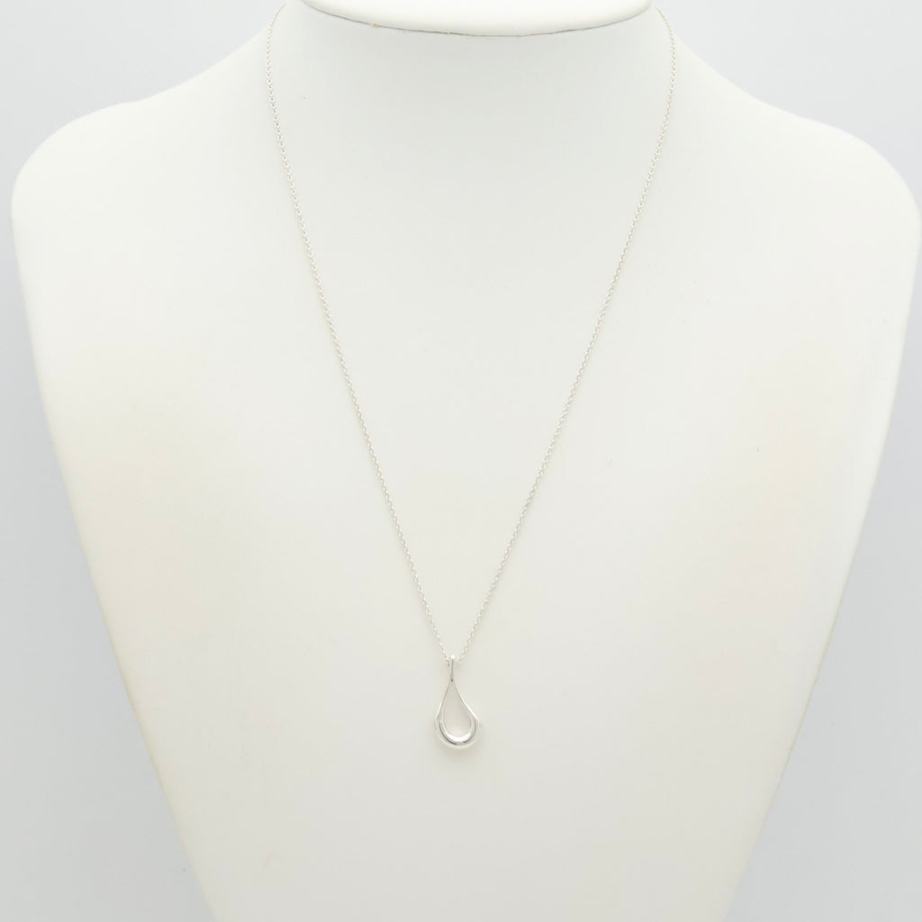TIFFANY&Co. オープン ティアドロップ エルサペレッティ ネックレス AG925