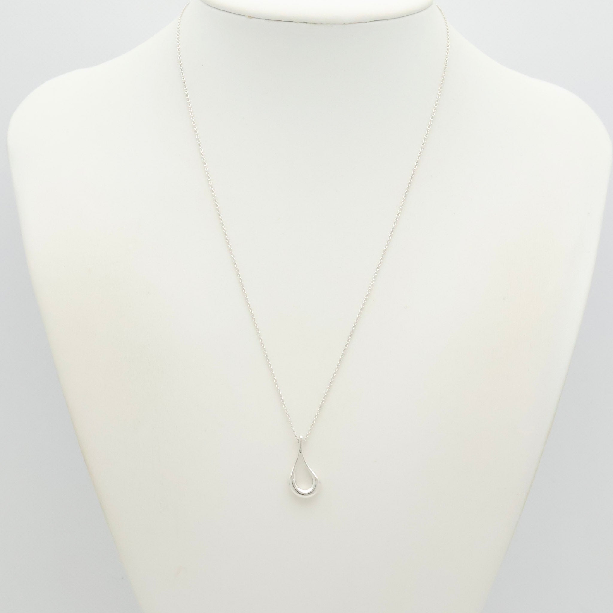 TIFFANY&Co. オープン ティアドロップ エルサペレッティ ネックレス AG925