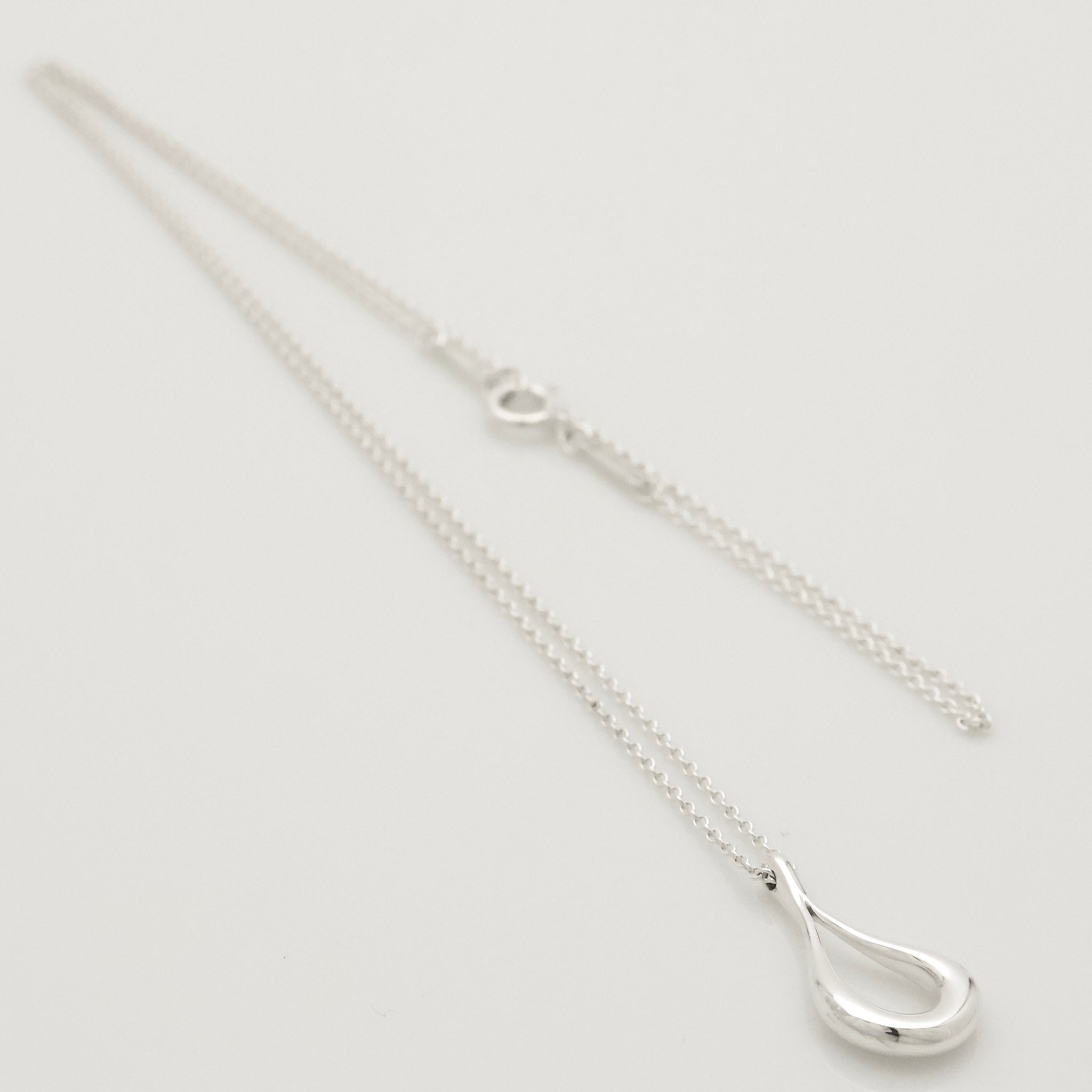 TIFFANY&Co. オープン ティアドロップ エルサペレッティ ネックレス AG925